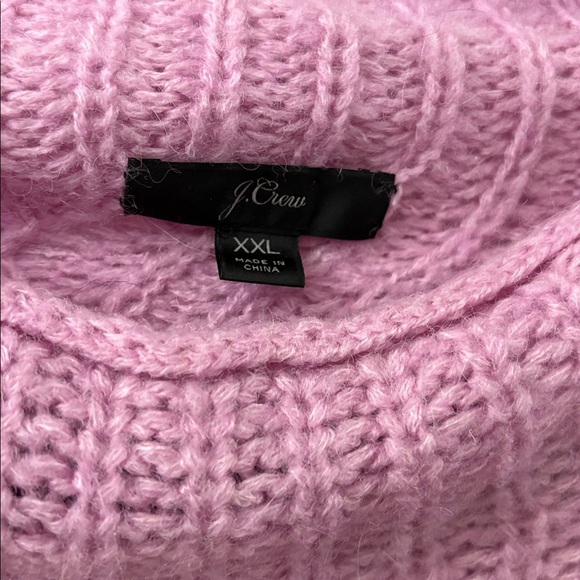J. Crew Lavender Cable Knit Turtleneck Sweater - Picture 2 of 5